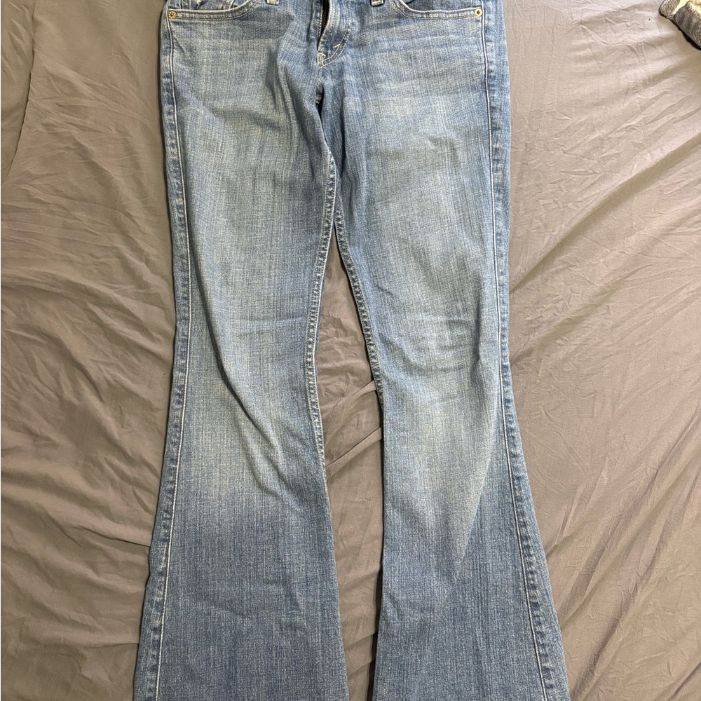 1. Levi's Light Blue Flare Jeans
